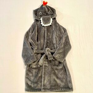 New Pottery Barn Kids T-Rex Robe Boys 4-6 Medium Girls Critter Bath Dinosaur